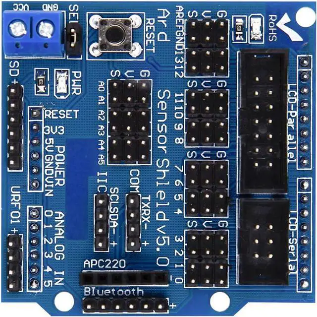 Alt view image 2 of 3 - 3pcs Arduino Sensor Shield V5.0 Sensor Expansion Board for Arduino UNO R3