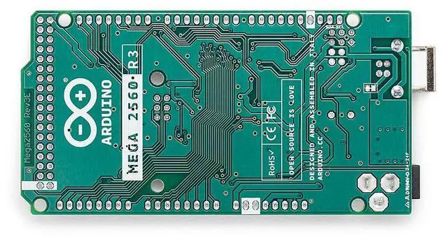 Alt view image 3 of 5 - Arduino Mega 2560 REV3 [A000067]  ATmega2560, 16MHz, 54 Digital I/O, 16 Analog Inputs, 256KB Flash, USB, Compatible with Arduino IDE for Advanced Projects