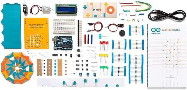 Alt view image 4 of 6 - Official Arduino Starter Kit [K000007]  12 DIY Projects with Electronic Components & English Projects Book  Original Kit from Italy