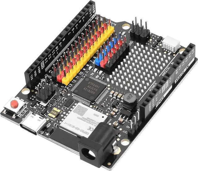 Main image of UNO R4 Minima WiFi Development Board for Arduino, USB-C ESP32-S3-MINI Programming Learning Controller Core Board, 12x8 LEDs 14 Digital 1/0 pins Support PWM, CAN, DAC (12 bit), OP AMP, SWD Connector