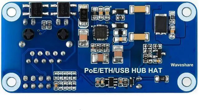 Alt view image 2 of 5 - Waveshare PoE Ethernet/USB HUB HAT, Compatible with Raspberry Pi Zero/Zero W/4B/3B/3B+, 3X USB 2.0 Ports, 802.3af-Compliant
