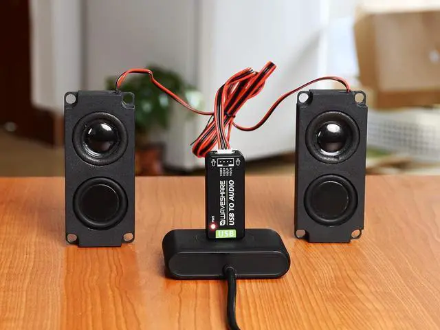 Alt view image 6 of 7 - Waveshare USB Sound Card for Raspberry Pi/Jetson Nano USB Audio Module External Audio Converter Recording and Playback Support Stereo Codec Onboard Microphone and Speaker Header No Driver Required