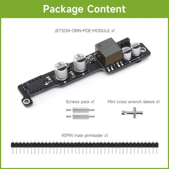 Alt view image 2 of 6 - Waveshare PoE Expansion Board for NV Jetson Orin Nano/NX, Mini Body, More Space Saving