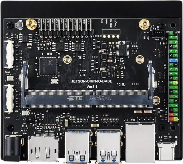 Main image of Waveshare Jetson Orin Nano/NX AI Development Board, Based On Jetson Orin Nano and Jetson Orin NX Module, Compatible with N-VIDIA Jetson Orin Super Carrier Board