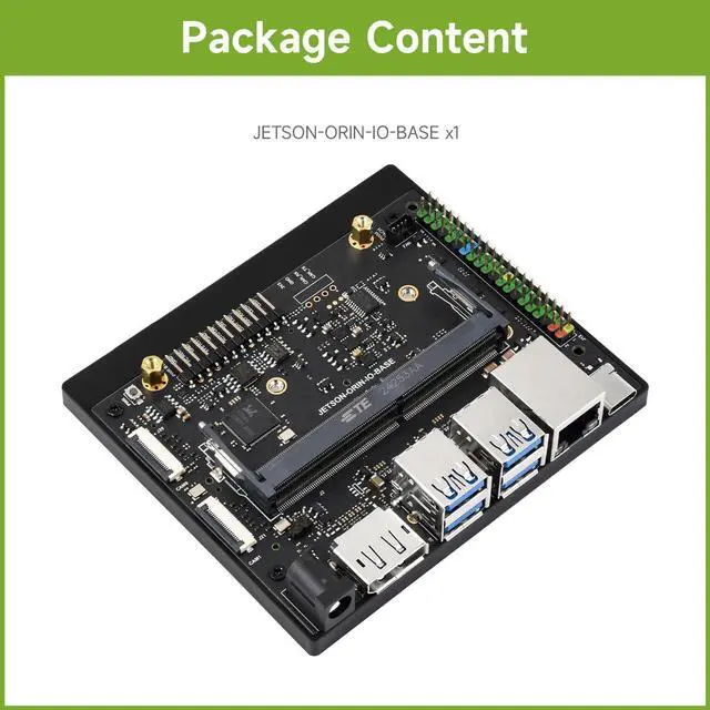 Alt view image 2 of 7 - Waveshare Jetson Orin Nano/NX AI Development Board, Based On Jetson Orin Nano and Jetson Orin NX Module, Compatible with N-VIDIA Jetson Orin Super Carrier Board