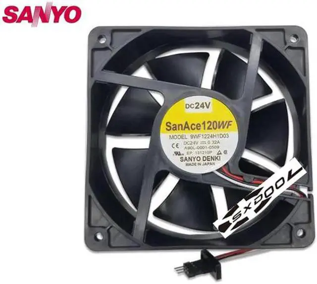 Main image of 9WF1224H1D03 SanAce 120WF DC24V 0.32A For Sanyo Fanuc Waterproof Fan Processor Cooler Cooling Fan A90L-0001-050