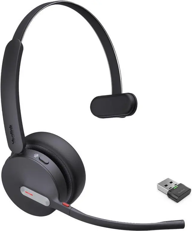 Main image of Yealink BH70 Mono Wireless Bluetooth Headset with Microphone for Work, up to 35h Talking Battery Life, 3-Mic Noise Cancellation, 91g Lightweight Microsoft Teams Certified Work Headsets for PC