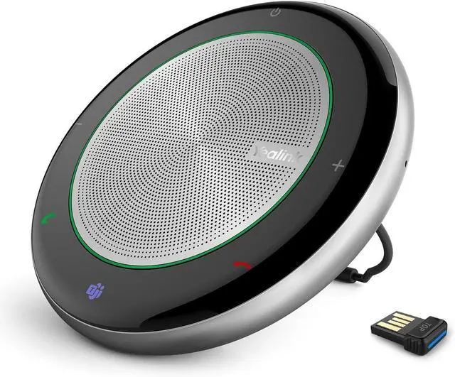 Alt view image 7 of 7 - Yealink Teams Certified Speakerphone Wireless Bluetooth Speaker with Full Duplex Microphone for Conference Meeting CP700 Noise Reduction Home Office 360° Voice Pickup