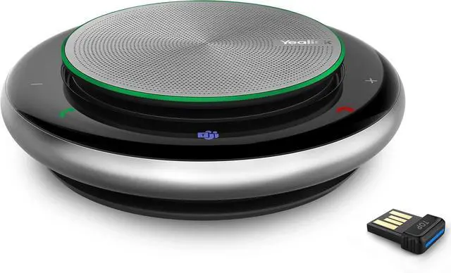 Alt view image 7 of 7 - Yealink Bluetooth Speakerphone Conference Microphone Teams-Certified CP900 Enhanced Noise Reduction Algorithm Home Office 360° Voice Pickup
