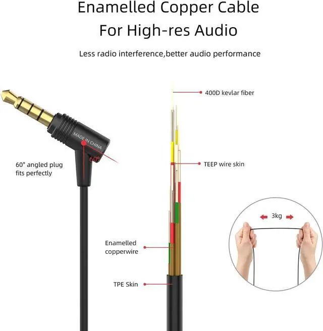 Alt view image 5 of 7 - SoundMAGIC E11C Wired Earbuds with Microphone HiFi Stereo Earphones Noise Isolating in Ear Headphones Powerful Bass Tangle Free Cord Gunmetal Black