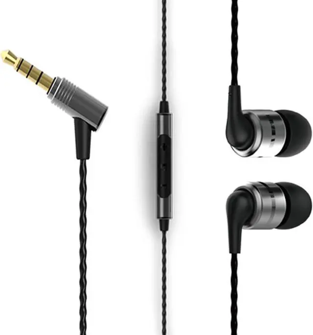 Main image of SoundMAGIC E80C Wired Earbuds with Microphone HiFi Stereo Earphones Noise Isolating in Ear Headphones Comfortable Fit Super Bass for Audiophile Gunmetal