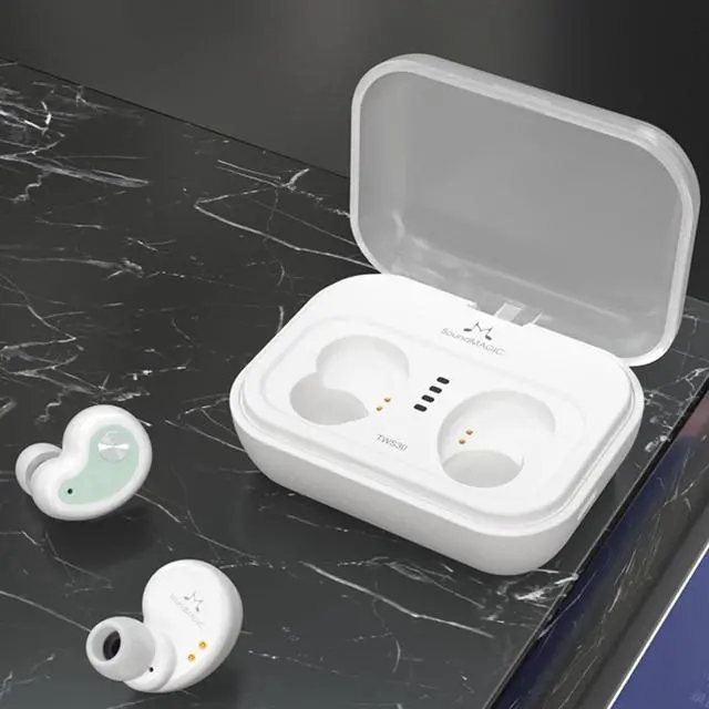 Alt view image 2 of 7 - SoundMAGIC TWS30 G2 True Wireless Earbuds - Bluetooth in-Ear Headphones with Microphone, HiFi Stereo,Waterproof and 30-Hour Battery Life White