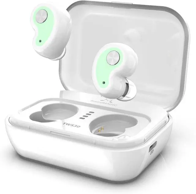Main image of SoundMAGIC TWS30 G2 True Wireless Earbuds - Bluetooth in-Ear Headphones with Microphone, HiFi Stereo,Waterproof and 30-Hour Battery Life White