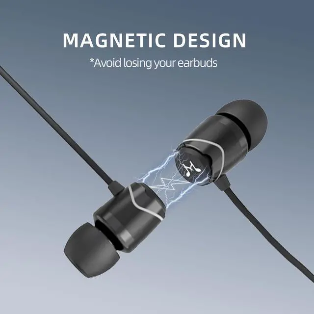 Alt view image 4 of 7 - SoundMAGIC E11BT Neckband Bluetooth Headphones Wireless Earphones HiFi Stereo in Ear Headset with Microphone Noise Isolating Sports Earbuds Long Playtime Black
