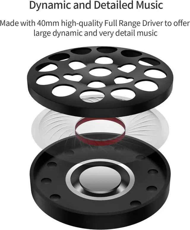 Alt view image 3 of 6 - SoundMAGIC P22C Lightweight On Ear Headphones Wired with Microphone, Comfortable and Portable HiFi Stereo Headset with Noise Isolation, Foldable Design, Black