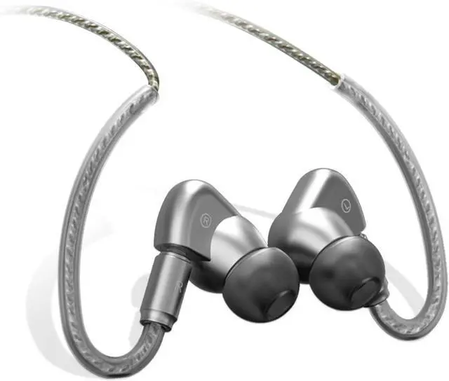 Main image of SoundMAGIC E90C Wired Earbuds with Microphone - Coaxial Dual Driver in Ear Monitor Earphones HiFi Stereo Over-Ear Hooks IEM Headphones with Detachable Cable for Musician