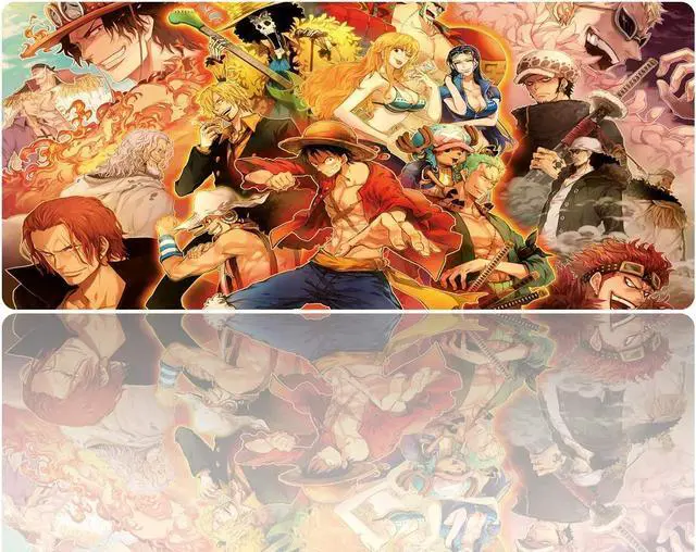 Alt view image 2 of 5 - Extended Large Mouse Pad, Gaming Mouse Pad, Full Desk Keyboard Mouse Pad, XXL Bigmouse Pad with Anime, Waterproof and Anti-Skid for Office Desk Decor (35.4×15.75×0.1 inch)