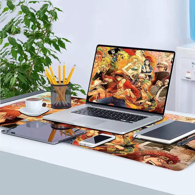 Alt view image 5 of 5 - Extended Large Mouse Pad, Gaming Mouse Pad, Full Desk Keyboard Mouse Pad, XXL Bigmouse Pad with Anime, Waterproof and Anti-Skid for Office Desk Decor (35.4×15.75×0.1 inch)