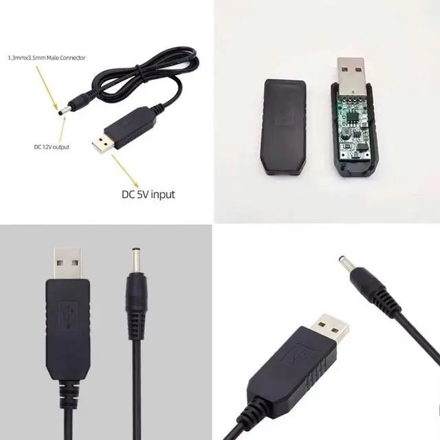 Alt view image 7 of 7 - USB Boost Converter,USB DC 5V to DC 12V 3.5x1.3mm Voltage Boost Power Regulator Connector Cable 100cm