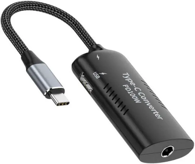 Main image of USB C Power Converter,DC Power 5.5x2.5mm Input to USB C 100W with 15W Type C and 12W Type A Output PD Emulator Trigger Charge Cable Adapter