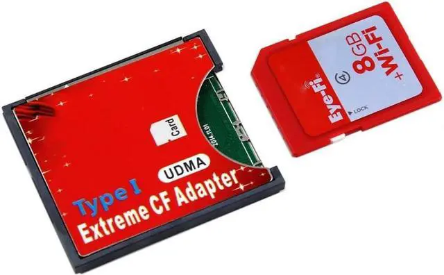 Alt view image 4 of 6 - SD SDHC SDXC to CF Type I Compact Flash Memory Card Adapter Reader Support16/32/64/128/256GB CF to SD Card Converter