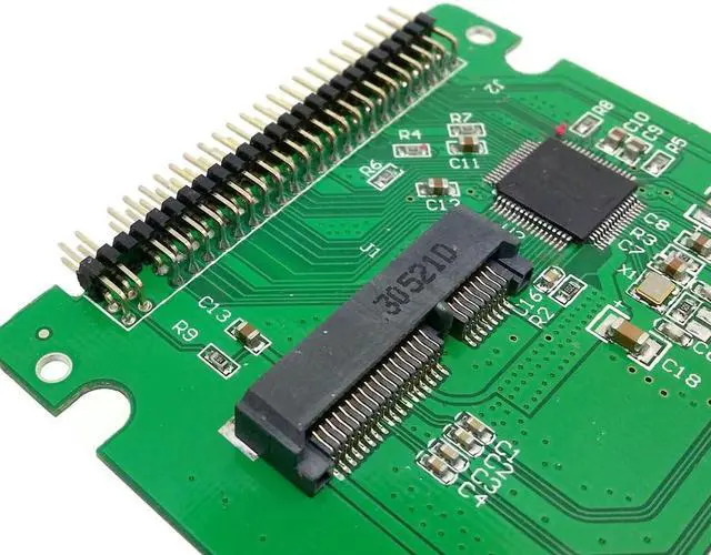 Alt view image 7 of 7 - mSATA Mini SATA SSD to IDE 44Pin 2.5 inch Hard Disk Case Enclosure Box White for Laptop