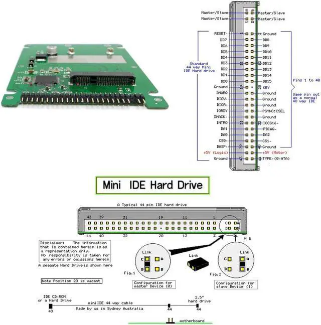 Alt view image 4 of 7 - mSATA Mini SATA SSD to IDE 44Pin 2.5 inch Hard Disk Case Enclosure Box White for Laptop