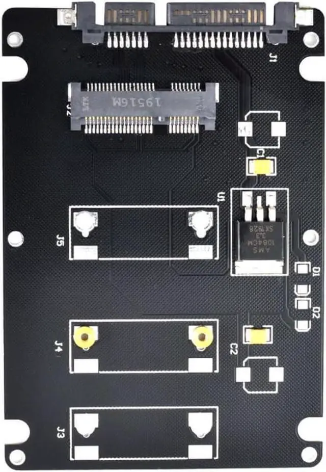 Alt view image 6 of 7 - Mini SATA mSATA SSD to 2.5" SATA Hard Disk Enclosure Case Converter Adapter