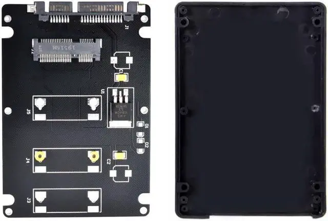 Alt view image 7 of 7 - Mini SATA mSATA SSD to 2.5" SATA Hard Disk Enclosure Case Converter Adapter