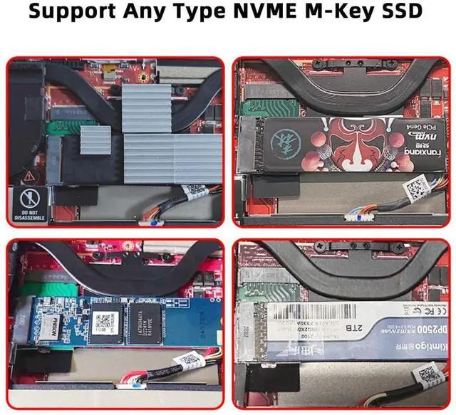 Alt view image 6 of 7 - 2 Pack ROG Ally Gaming Internal M.2 NVME M-Key 2230 to 2280mm SSD Upgrade Extension Adapter