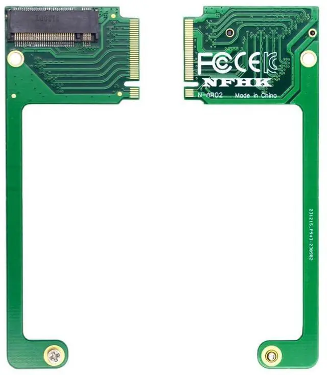 Main image of 2 Pack ROG Ally Gaming Internal M.2 NVME M-Key 2230 to 2280mm SSD Upgrade Extension Adapter
