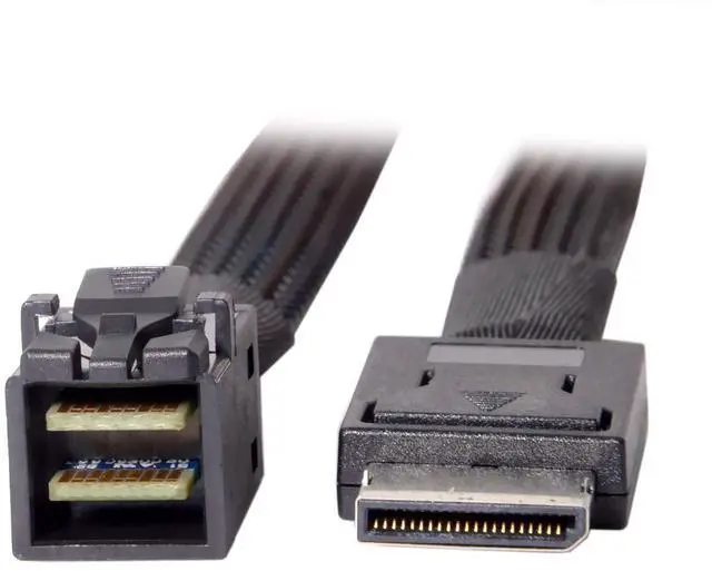 Alt view image 7 of 7 - OCuLink PCIe PCI-Express SFF-8611 4i to Slimline SFF-8643 SSD Data Active Cable 50cm for SSD eGPU Card