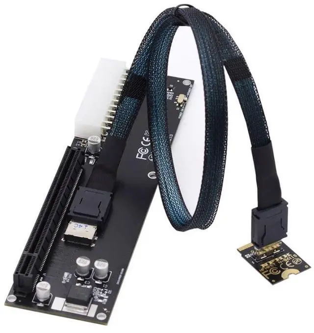 Main image of Oculink SFF-8612 to PCI-E 3.0/4.0 M.2 M-Key to SFF-8611 Host Adapter for eGPU/GPD Win Max2 External Graphics Card & SSD