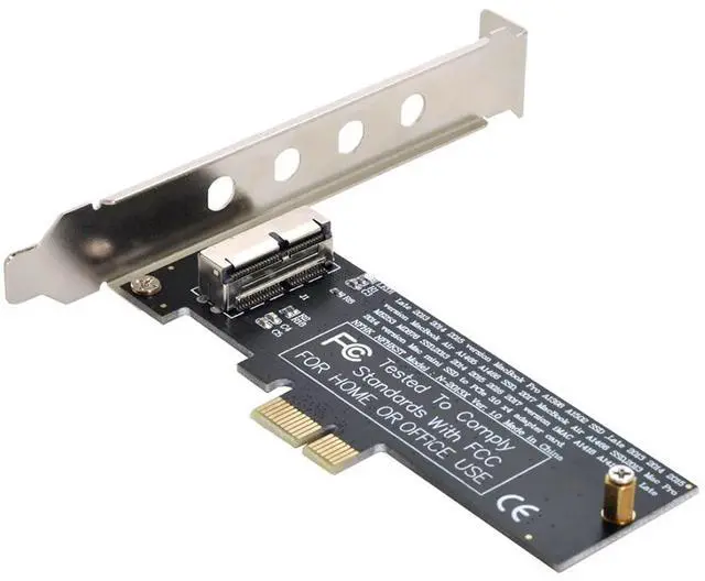 Alt view image 6 of 7 - 12+16Pin MAC SSD to PCI-E 1X PCI Express Convert Adapter Card for 2013-2017 A1493 A1502 A1465 A1466 Mac Pro Air SSD