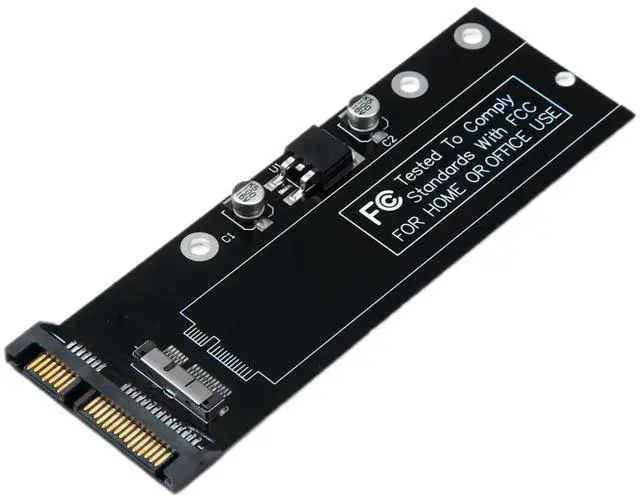 Alt view image 5 of 7 - 12+6Pin MAC SSD to SATA Hard Disk Drive Adapter with USB Data Cable for 2010 2011 MAC Air A1369 A1370 SSD
