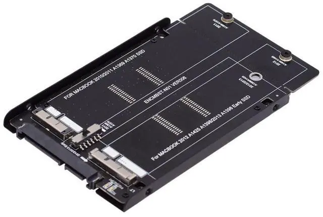 Main image of 12+6Pin & 17+7Pin MAC SSD to 2.5" SATA 2 in 1 Combo Case Enclosure Adapter for 2010 2011 2012 Mac Air Pro Retina SSD