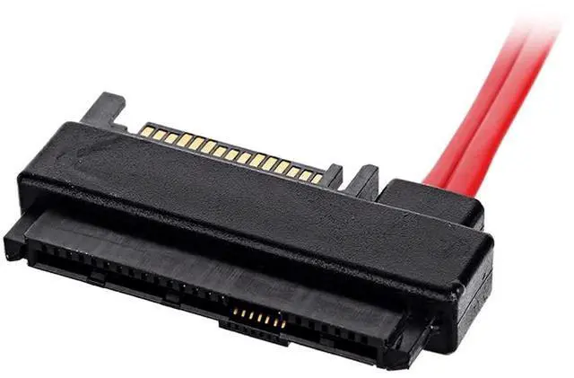 Alt view image 7 of 7 - SAS 29Pin SFF-8482 Male to 7Pin SATA Male Hard Disk Drive Raid Cable Adapter with 15Pin SATA Power Port 50cm
