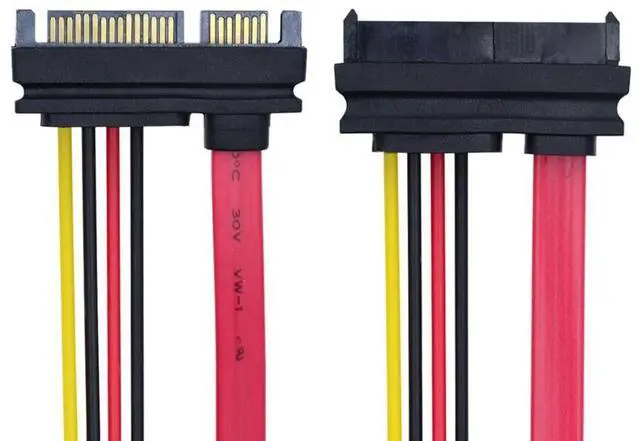 Alt view image 7 of 7 - SAS to SATA Cable,SFF-8482 SAS 29Pin to SATA 22Pin Hard Disk Drive Raid Extension Cable