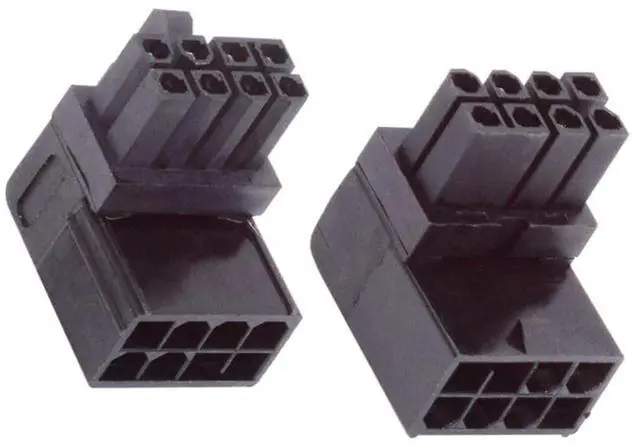 Main image of 2 Pack ATX 8Pin 90 Degree Angled GPU Graphics Card Power Connector Adapter