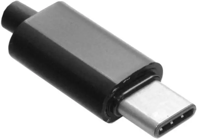 Alt view image 6 of 7 - 5 Pack USB C DIY Connector USB 3.1 Type C 24Pin Male Plug Port Repair Replacement Solder Adapter with PCB Board Black Housing