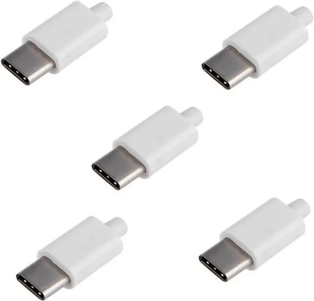 Main image of USB C DIY Connector USB 3.1 Type C 24Pin Male Plug Port Repair Replacement Solder Adapter with PCB Board White Housing