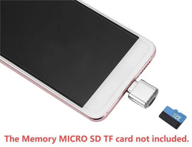 Alt view image 4 of 7 - 2pcs USB Type C USB-C to Micro SD SDXC TF Card Reader Adapter for Laptop Cell Phone (2pcs/Set)
