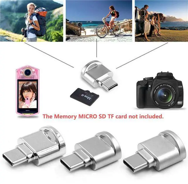 Alt view image 2 of 7 - 2pcs USB Type C USB-C to Micro SD SDXC TF Card Reader Adapter for Laptop Cell Phone (2pcs/Set)
