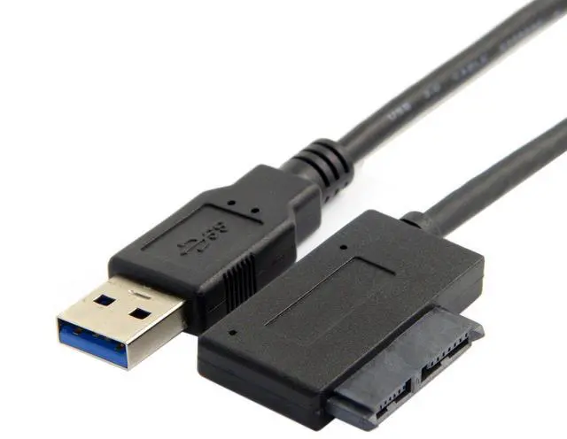 Alt view image 6 of 7 - USB 3.0 to 7+6 13Pin Slimline SATA Cable Adapter for Laptop CD DVD ROM Optical Drive