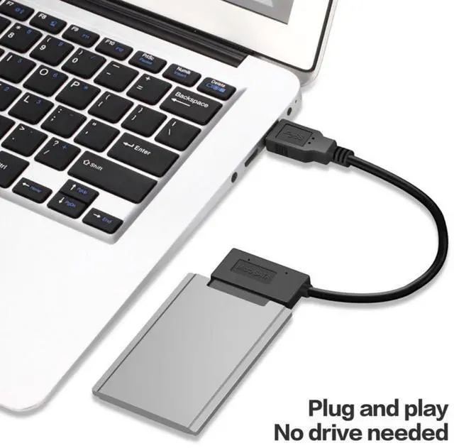 Alt view image 2 of 7 - Micro SATA 16Pin to USB 3.0 Adapter Cable for 1.8 inch Hard Drive HDD/SSD Data Transfer External Hard Drive Converter 10cm