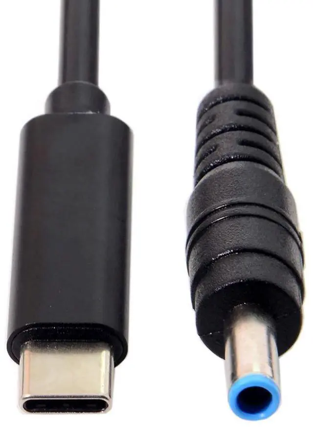 Main image of USB C to DC 20V 4.5x3.0mm PD 65W Charge Cable with PD Emulator Trigger for HP Laptop