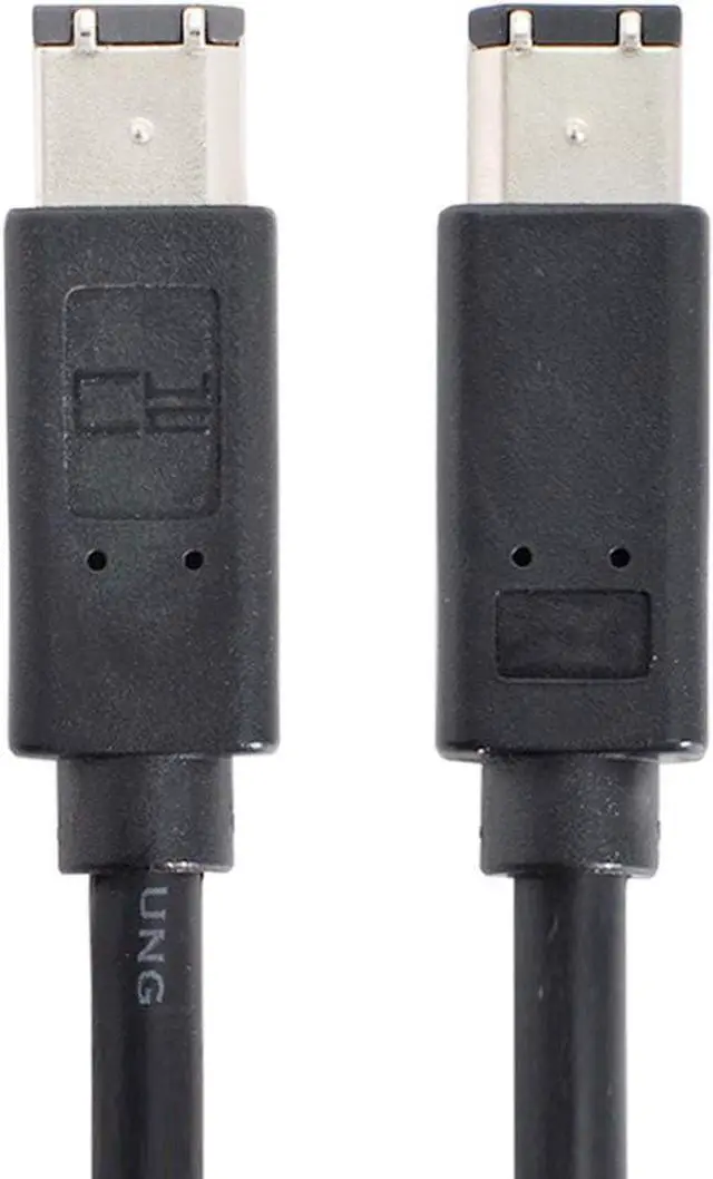 Alt view image 6 of 7 - FireWire IEEE 1394 6 Pin to 6Pin FireWire 400 to 400 6-6 ilink Cable 1.8m Black