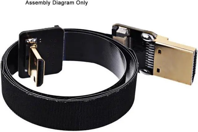 Alt view image 5 of 7 - Thickness 0.3mm Pitch 0.5mm 20Pin Flexible Ribbon Flat Cable 3.28FT/1.0M for HDMI Connector,Raspberry Pi, GoPro,Mini Display, Drone, Camera, Gimbal