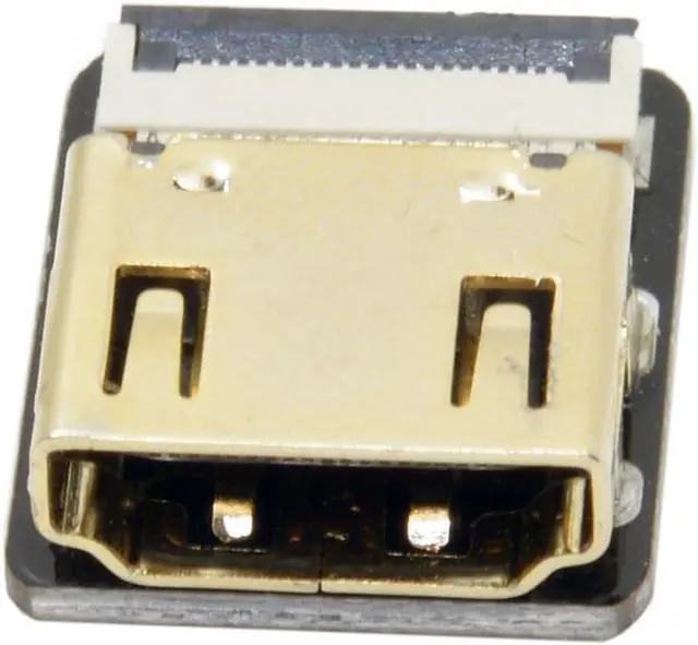 Alt view image 2 of 7 - FPC 20Pin HDMI Flat Female Connector for Ribbon Cable,Raspberry Pi, GoPro,Mini Display, Drone, Camera, Gimbal