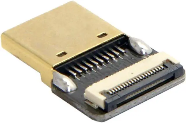 Alt view image 2 of 7 - FPC 20Pin HDMI Flat Male Connector for Ribbon Cable,Raspberry Pi, GoPro,Mini Display, Drone, Camera, Gimbal